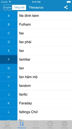 English to Vietnamese Dictionary