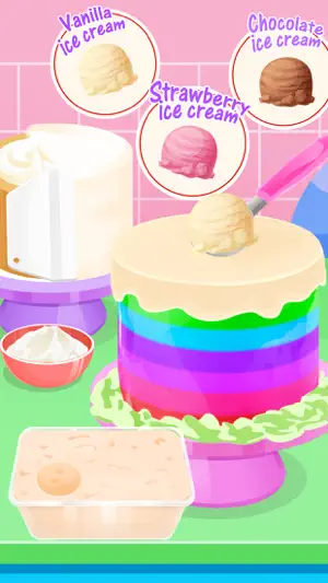 Ice Cream Princess Cake