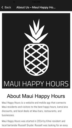 Maui Happy Hours