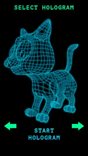 Hologram 3D Cat Simulator