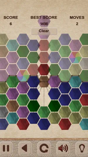 Bubbles Hexagon Puzzle