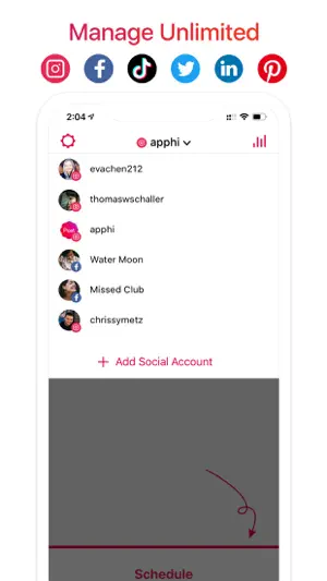 Apphi: Social Media Scheduler