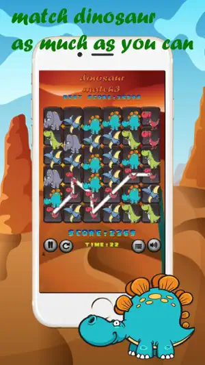 Dinosaur Match3 Games 好玩 的手机游戏 好玩的iphone手机游戏