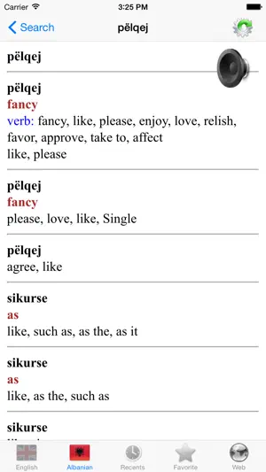 Albanian English dictionary -Fjalor Anglisht Shqip