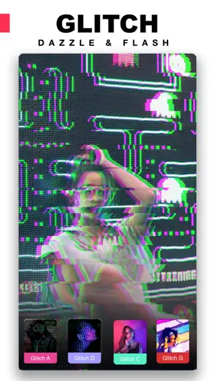 GlitchFX - 短视频编辑器，特效视频制作和剪辑软件