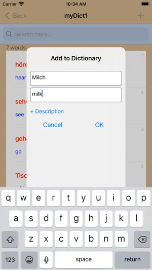 Build Own Dictionary